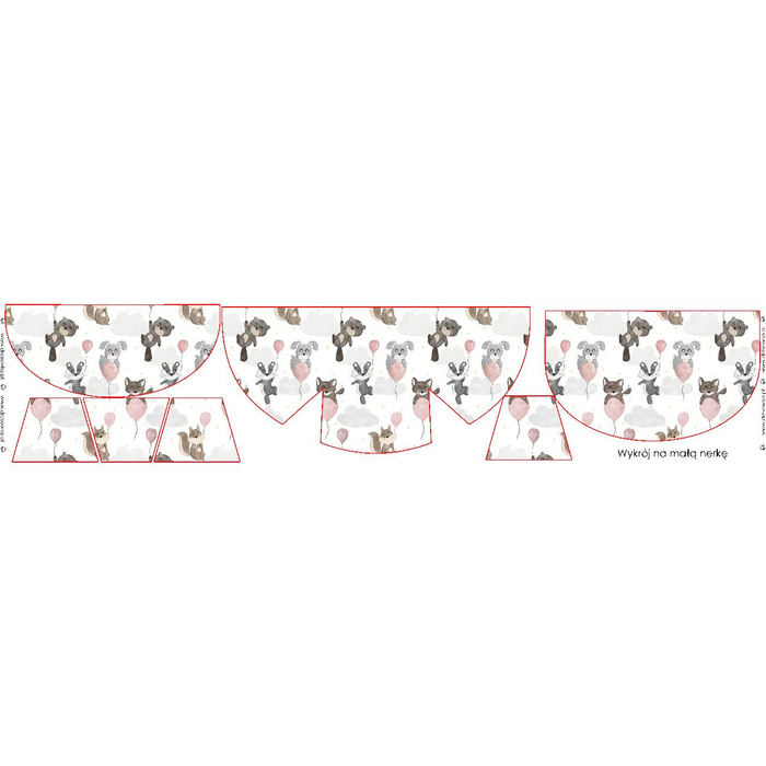 HIP BAG - ANIMALS IN CLOUDS pat. 1 - big