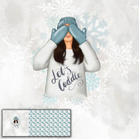 LET'S CUDDLE (WINTER IN THE CITY) - PANORAMIC PANEL (60cm x 155cm)