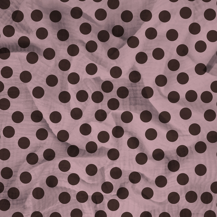 POLKA DOTS WZ. 9 - Muślin bawełniany