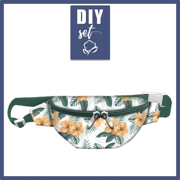 HÜFTTASCHE - HIBISKUS Ms. 2 / gelb - klein