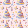 Christmas trees (CHRISTMAS REINDEERS) - looped knit fabric