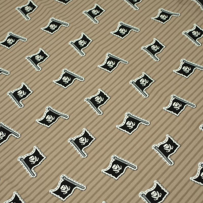 FLAG / pirates - light brown - single jersey TE210