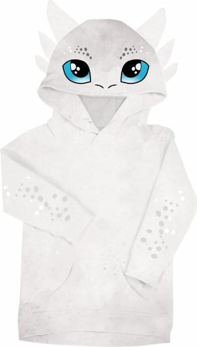 DĚTSKÁ MIKINA S KAPUCÍ  (PARIS) - WHITE DRAGON - Sada šití 122/128