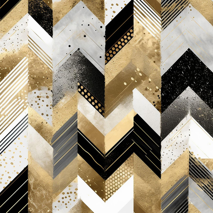 GEOMETRIC WZ. 6 - Wintersweat angeraut mit Elastan ITY