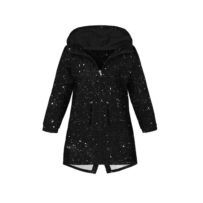 KIDS PARKA (ARIEL) - CONCRETE / black - sewing set (158-164)