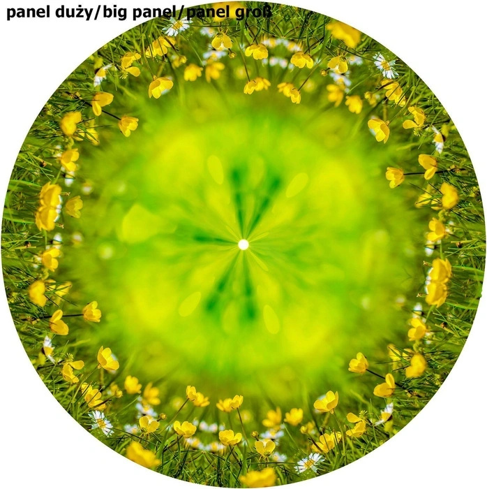 Groß  tellerrock-Panel –  Krepp - Ringelblumen