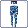 THERMO LEGGINSY DAMSKIE (GRETA) - ZIMOWE HEKSAGONY (WINTER IS COMING) - zestaw do uszycia L