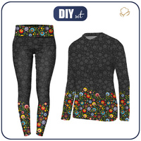 THERMO WOMEN'S SET (JANE) - LOWICZ FOLKLORE / black - sewing set M