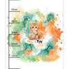 CUTE CAT - panel (60cm x 50cm)   Baumwoll Webware