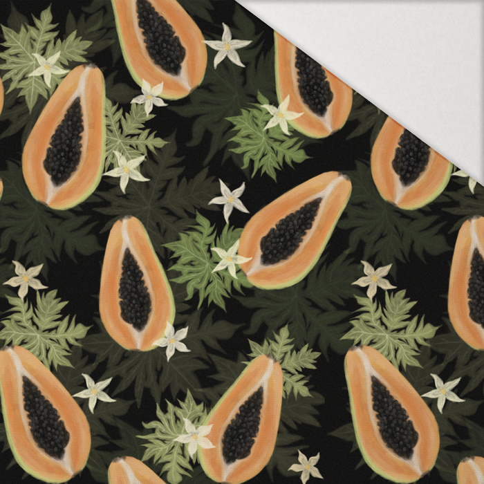 PAPAYA ORANGE & BLACK - Hydrophober angerauter Wintersweat