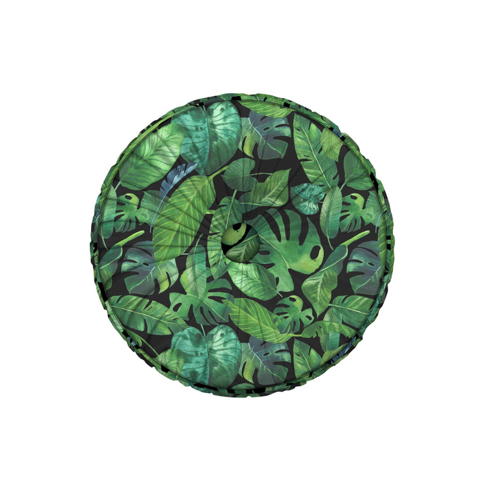 DEKORATIVNÍ POLŠTÁŘ - TROPICKÉ LITSI vz. 2 / černý