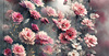 VINTAGE FLOWERS pat. 3 - PANORAMIC PANEL 80 cm