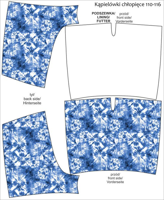 Kąpielówki dla chłopca - BATIK wz. 1 / classic blue 122-128