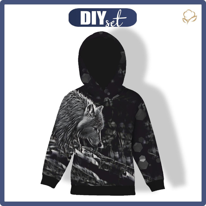 KID'S HOODIE (ALEX) - ARCTIC WOLF - sewing set
