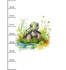WATERCOLOR TORTOISE - panel (75cm x 80cm) looped knit