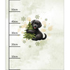 WINTER ANIMALS wz.10 - panel (60cm x 50cm) brushed knitwear with elastane ITY