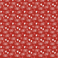 LOVE M. 2 / ROT (VERLIEBTE VÖGEL) - Baumwoll Webware