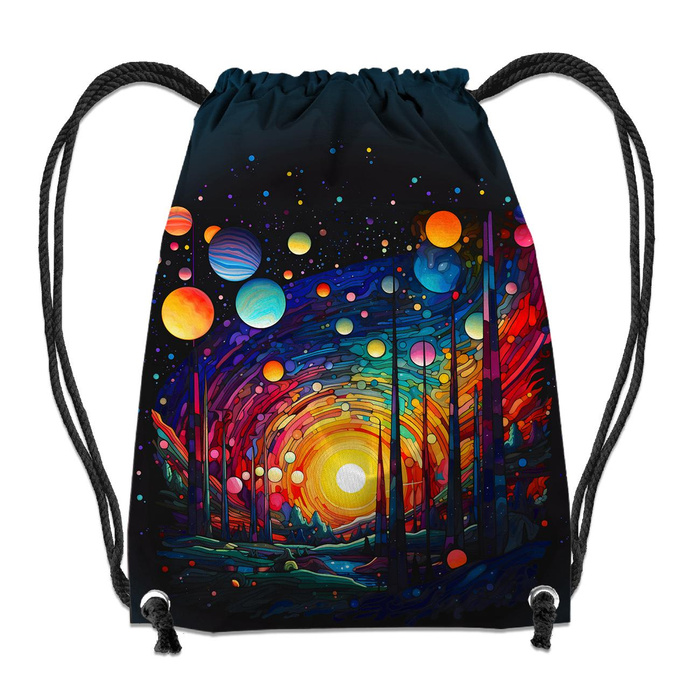 NEON GALAXY WZ.9 - panel (60cm x 50cm)- single jersey s elastanem ITY