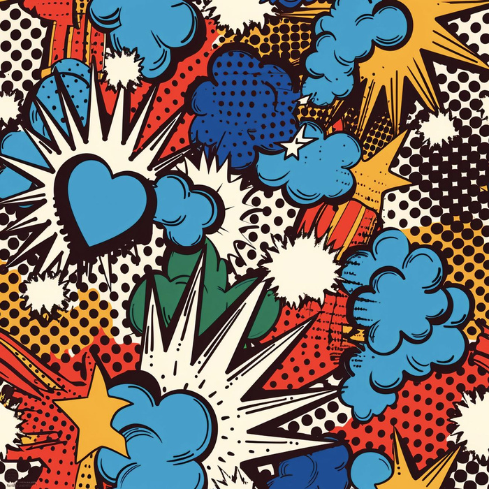 RETRO COMICS Vz.3 - lycra 300g