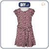 SUKIENKA "EMMA" - POLKA DOTS WZ. 9 - Jersey wiskozowy z elastanem L