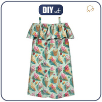 Carmenausschnitt Kleid (LILI) - SWEETS WZ.7 - Nähset