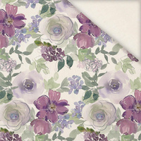 WATER-COLOR FLOWERS pat. 3 - Linen 100%