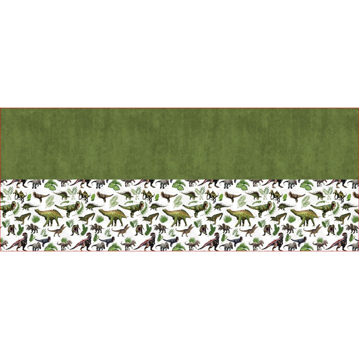 BUTTON SCARF - DINO PLANTS - sewing set