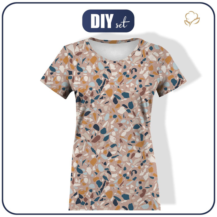 DAMEN T-SHIRT - TERRAZZO M. 8 - Single Jersey XXL