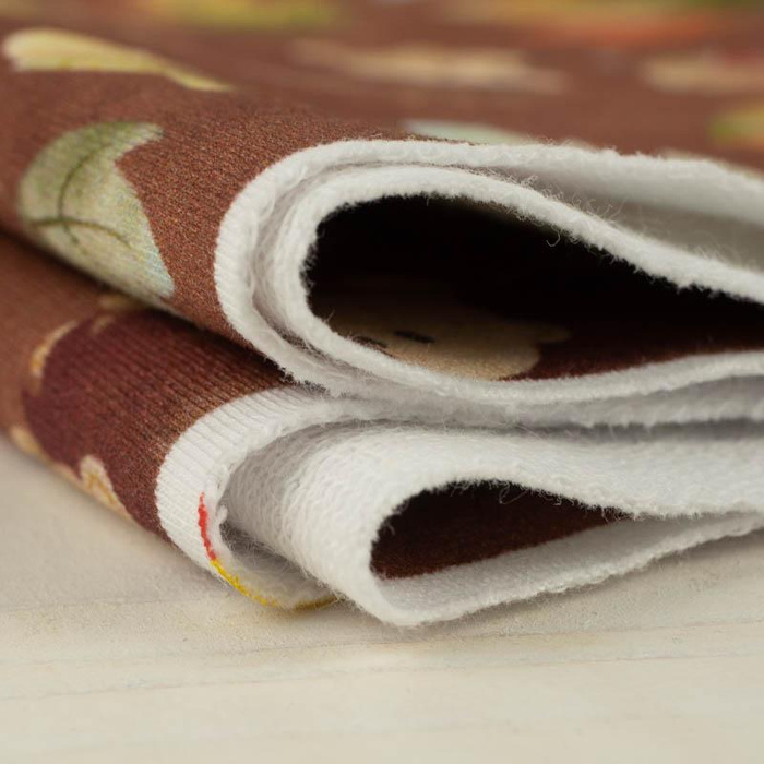 HEDGEHOGS IN LEAVES (AUTUMN GIRL) - Waterproof woven fabric