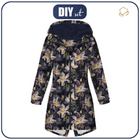 WOMEN'S PARKA (ANNA) - PASTEL FLOWERS WZ.3 - softshell