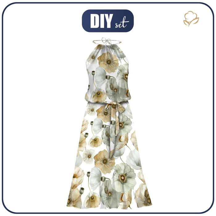 SUKIENKA "DALIA" MAXI - FLOWERS wz.18 - zestaw do uszycia 