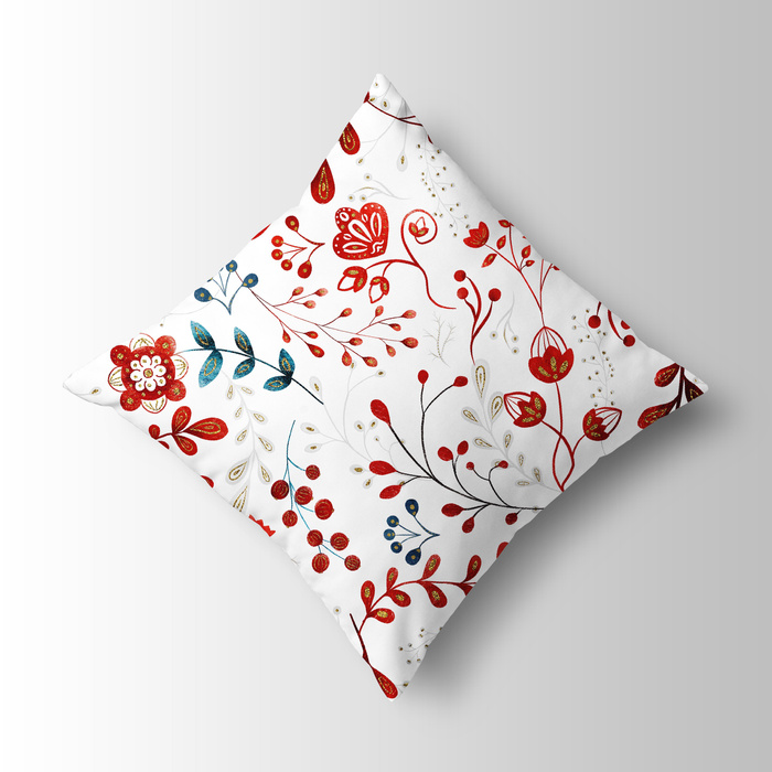 FOLK FLORAL wz. 2 (FOLK LES) - lycra 300g