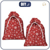 Gift pouches - SNOWFLAKES PAT. 2 / ACID WASH RED - BIG