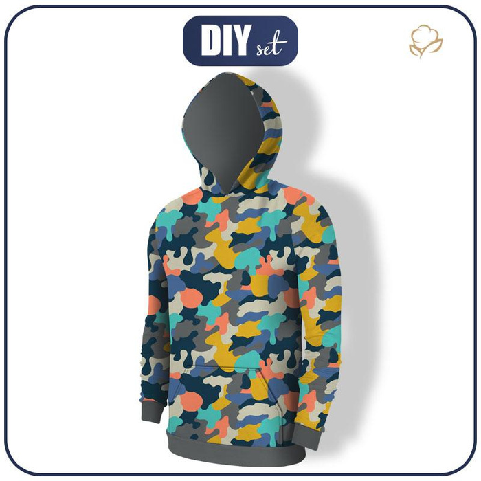 MEN’S HOODIE (COLORADO) - CAMOUFLAGE COLORFUL pat. 2 - sewing set XXXL