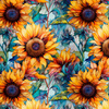 Sunflowers wz. 5 - Upholstery velour 