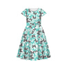BUTTERFLIES / aqua - Viscose jersey WE210
