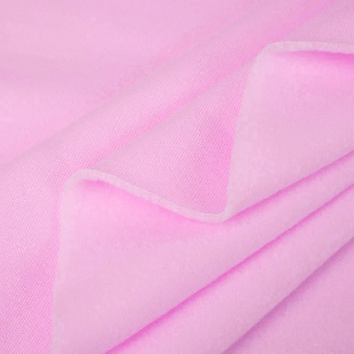 Silná teplákovina počesaná D300 - BARBIE PINK (D-177)