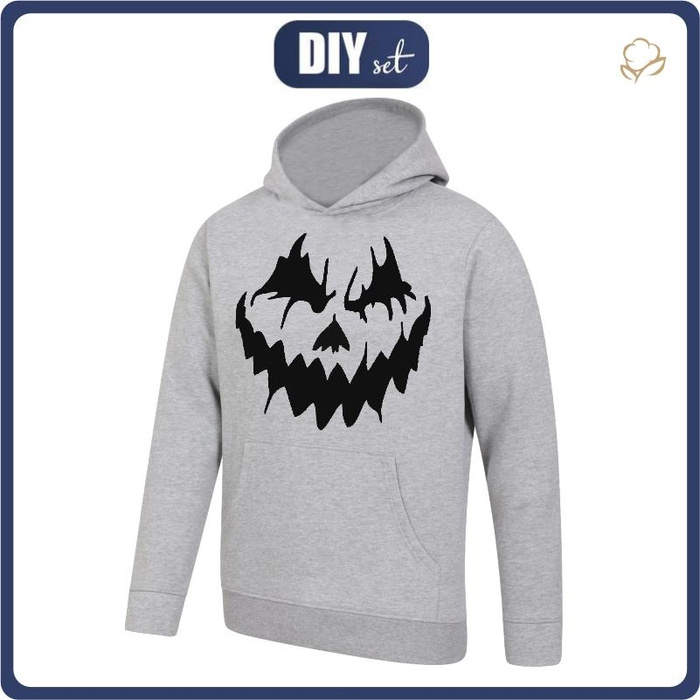 HERREN HOODIE (COLORADO) - HALLOWEEN PUMPKIN FACE - Nähset L