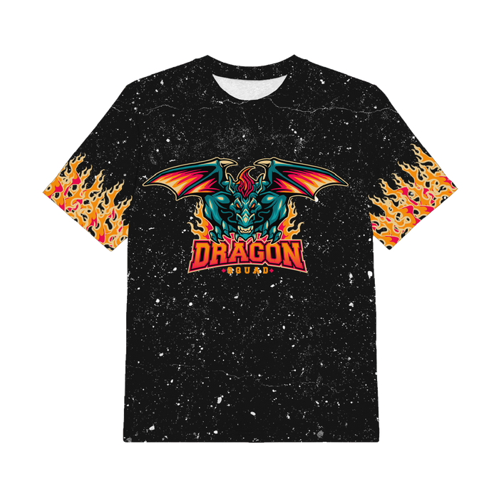 2-PACK - KINDER T-SHIRT  - DRAGON / schwarz - Nähset (104/110)