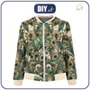 BOMBERKA DAMSKA (KAMA) - ART NOUVEAU CATS & FLOWERS WZ. 1 - zestaw do uszycia XXL
