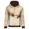CLASSIC WOMEN’S HOODIE (POLA) - THE CREATION OF ADAM (Michelangelo) - sewing set XS