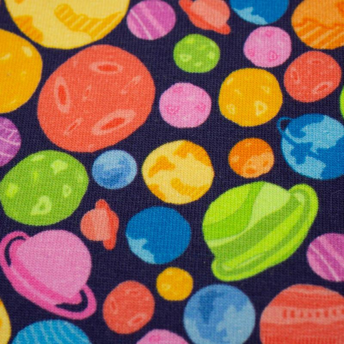 PLANETS ( GALAXY ) / dark blue - single jersey 