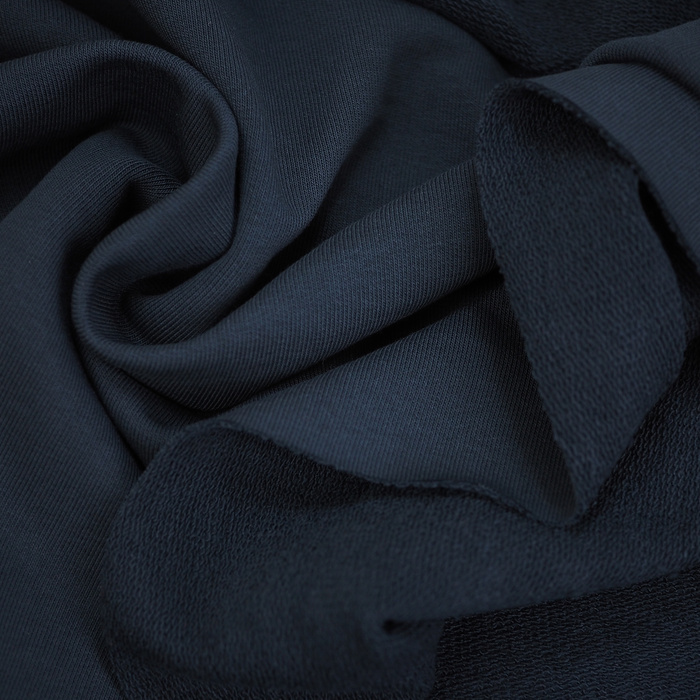 Looped knit fabric HEAVY 400g - NAVY