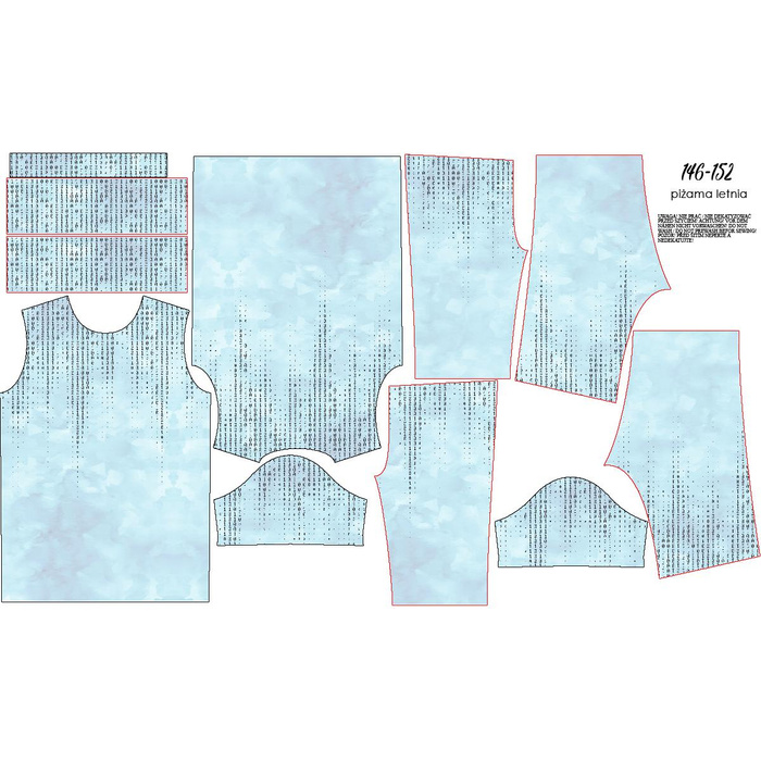 CHILDREN'S PAJAMAS "ADA" - DUALSYSTEM / CAMOUFLAGE pat. 2 -  Bamboo Single Jersey with elastan