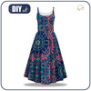 DRESS "ISABELLE" - COLORFUL MANDALA pat. 4 - sewing set L