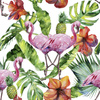 TROPICAL NATURE - Linen 100%