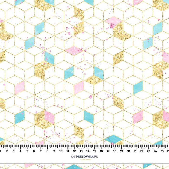 PASTEL MOSAIC (WONDERLAND) - Waterproof woven fabric