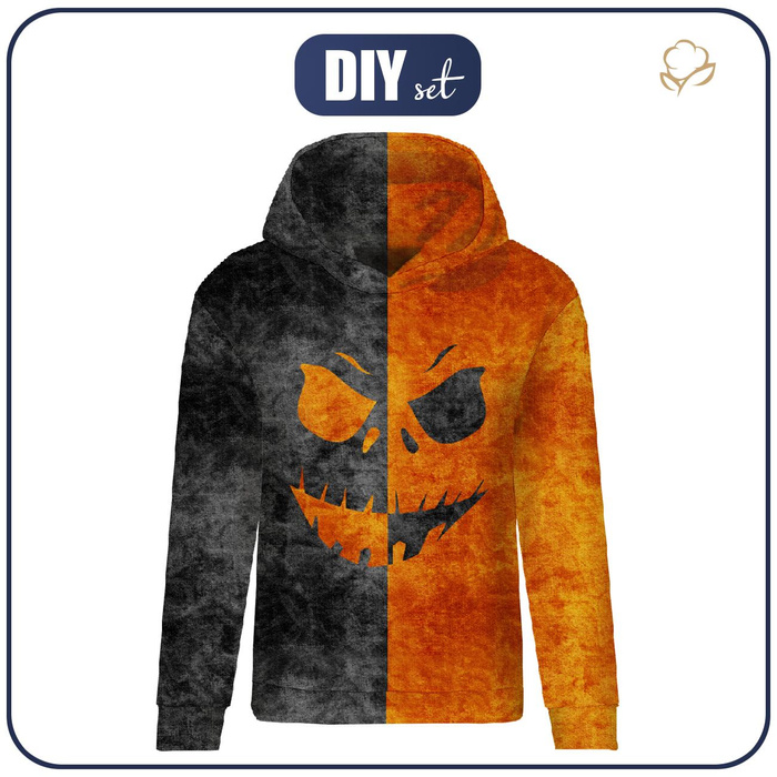 CLASSIC WOMEN’S HOODIE (POLA) - PUMPKIN - sewing set S