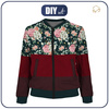WOMEN’S BOMBER JACKET (KAMA) - Hydrangeas - sewing set XS