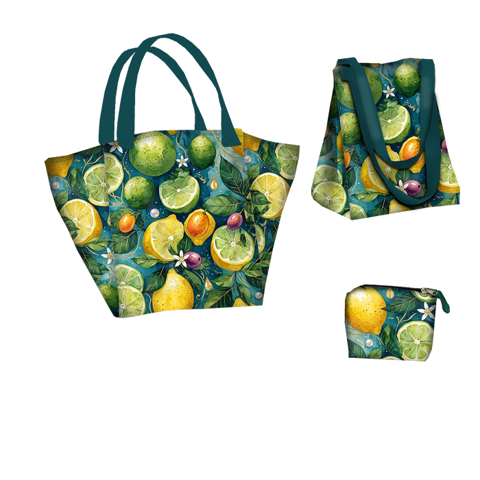 Torba XL z saszetką 2 w 1 - TUTTI FRUTTI WZ. 40 - zestaw do uszycia